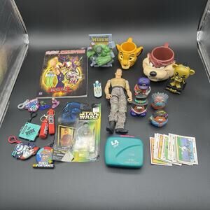 Huge Lot Collectible Toys Action Figures & More Yu Gi Oh Hulk GI Joe Vintage